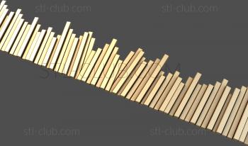 3D модель Штакетник (STL)